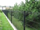 green fence, colorful fence